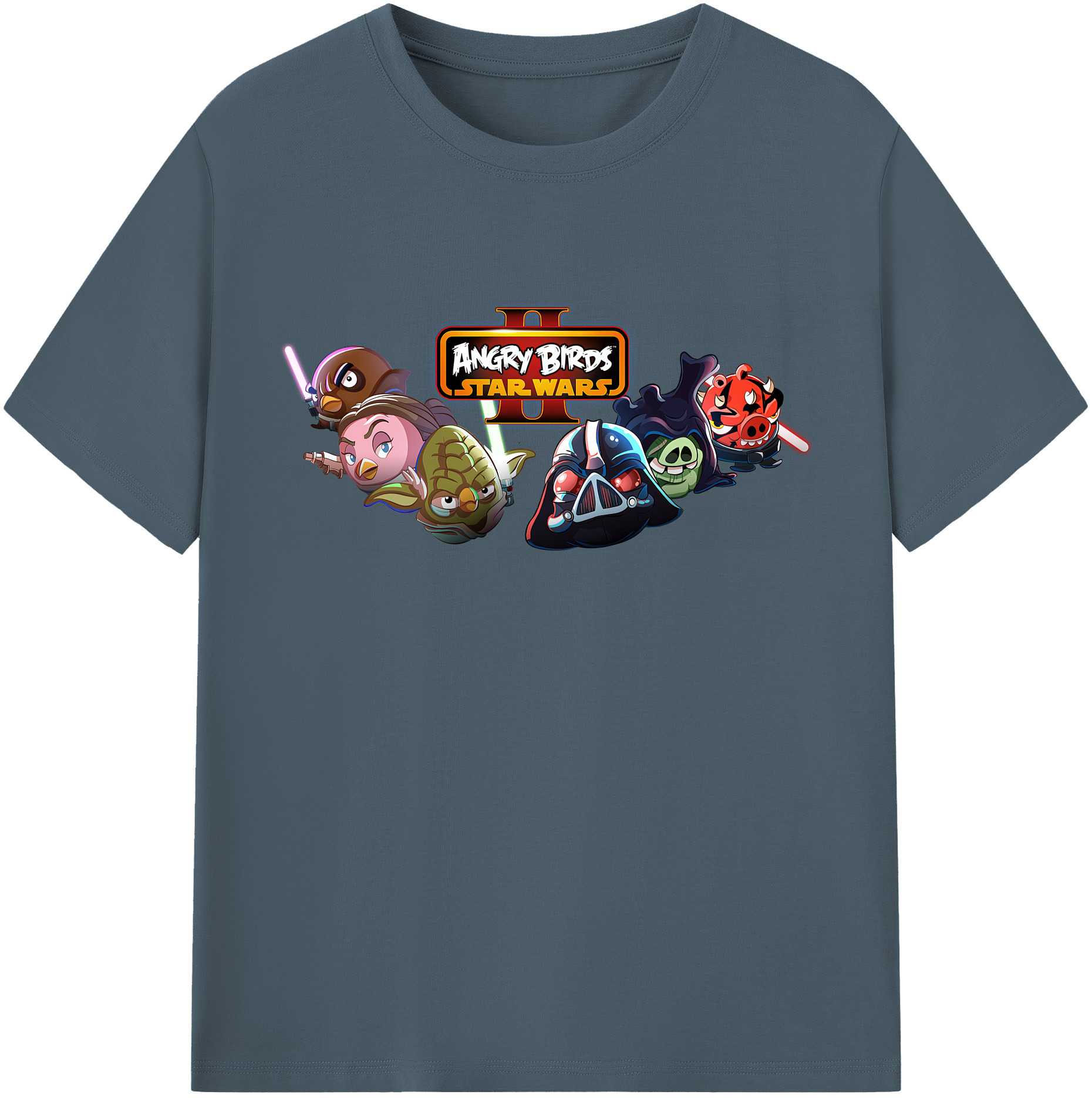 （画像用） Angry Birds アングリーバード 綿100％半袖Tシャツ（フロントプリント）